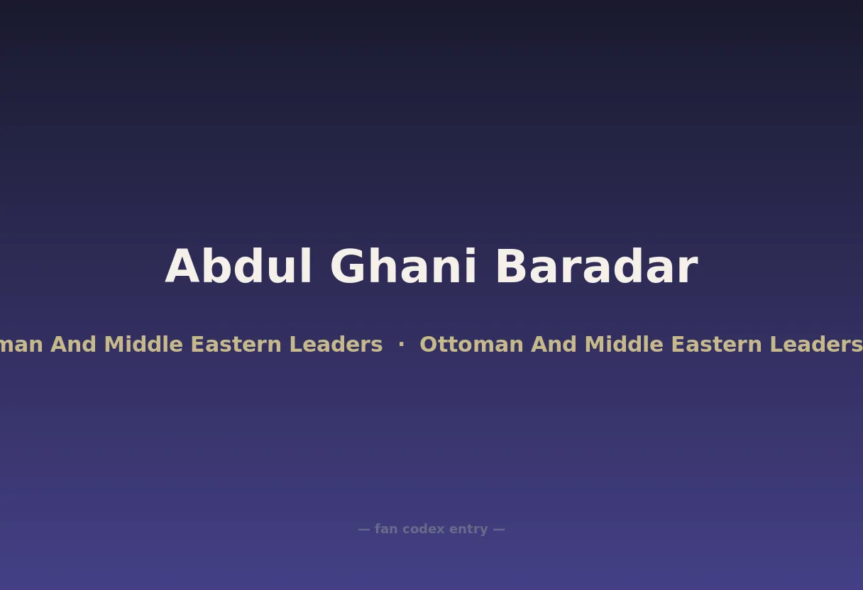 Abdul Ghani Baradar