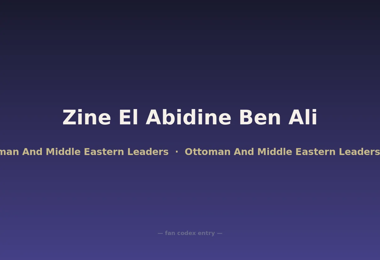 Zine El Abidine Ben Ali